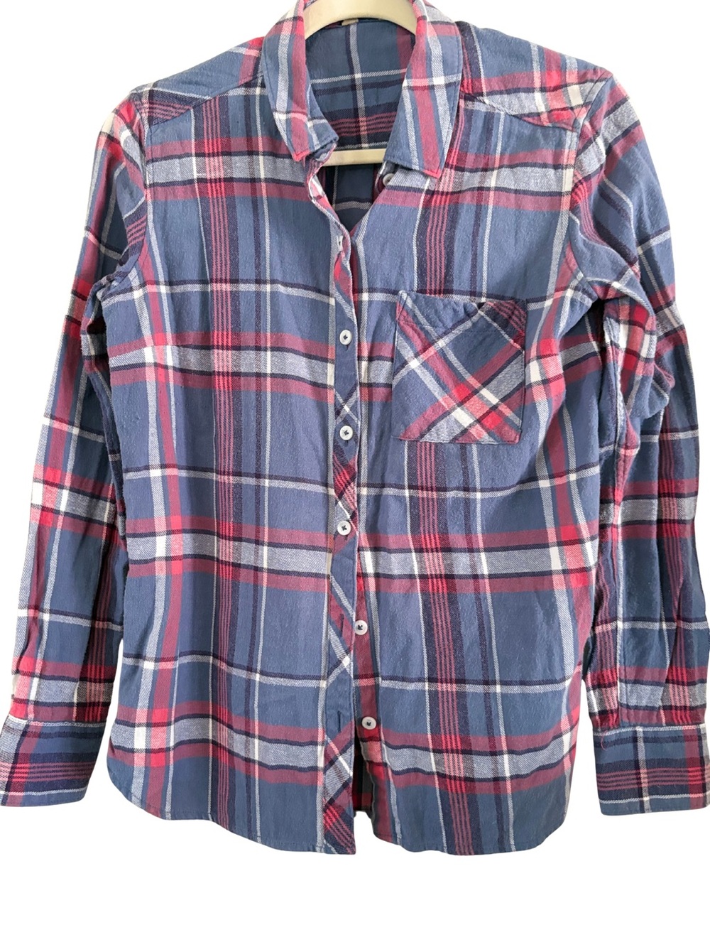 Woolrich Womens M Flannel Shirt Collared Neck Long Sleeve Plaid Multi